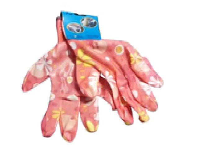 Guantes floreados nylon